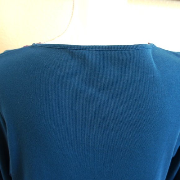 NWOT- BHS Green Teal Sequin Top - Picture 8 of 8